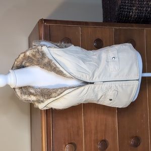 YKK Weatherproof Faux FUR REVERSIBLE Winter Vest SZ L